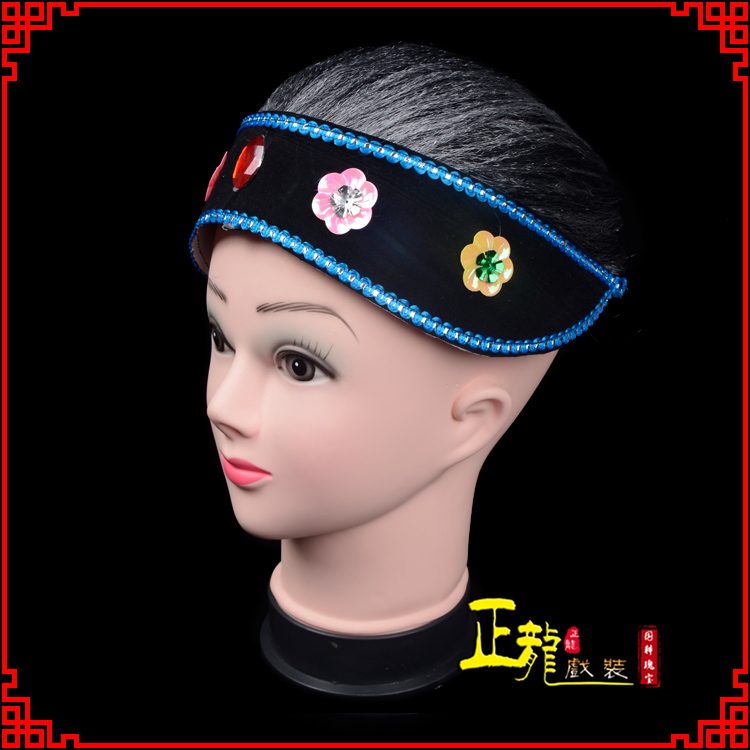 龙里老旦媒婆穷老太婆假发套 老旦头套
