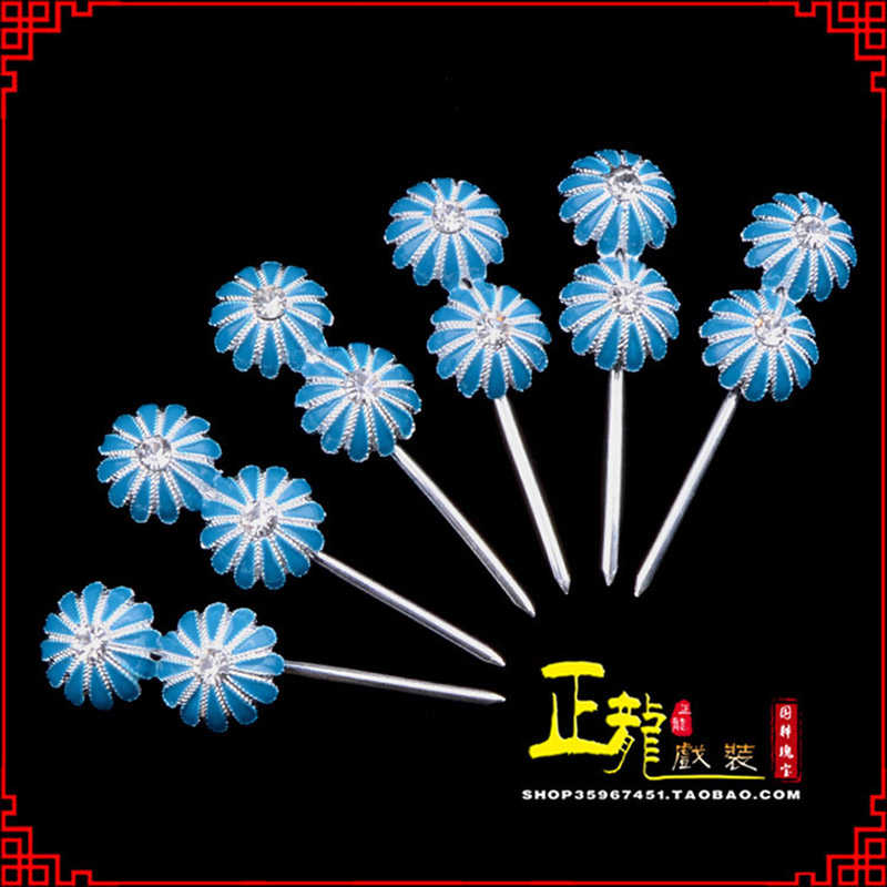 龙里头面泡子旦角化妆头饰 仿点绸泡子