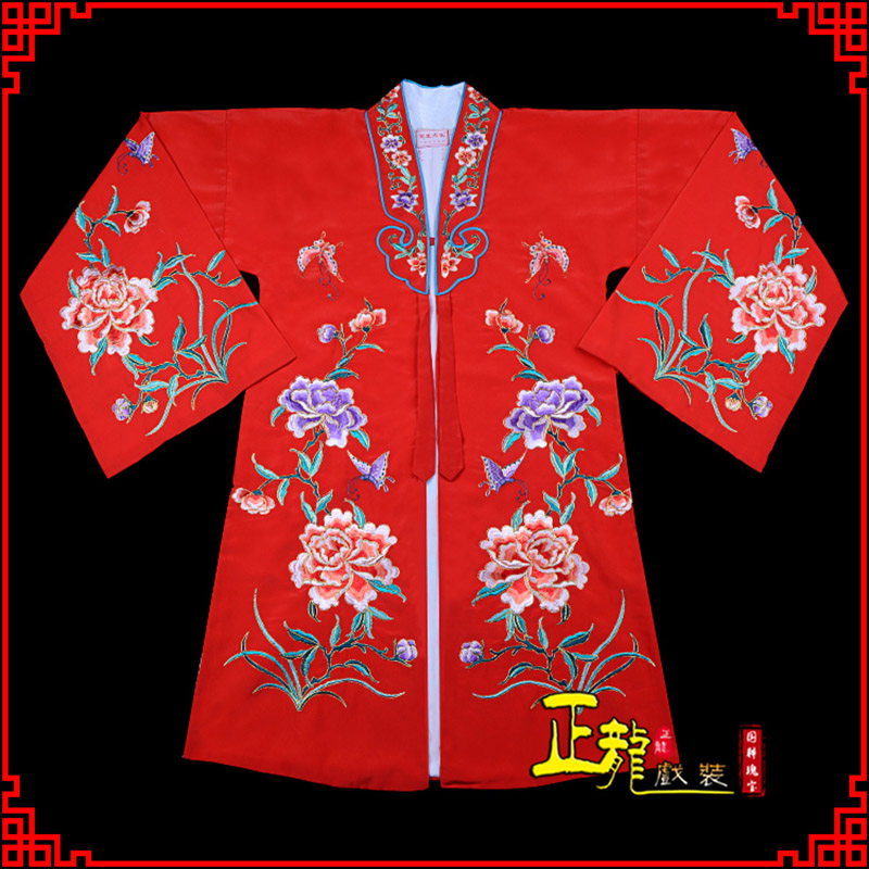 龙里青衣花旦戏服 好绉小叶牡丹女披